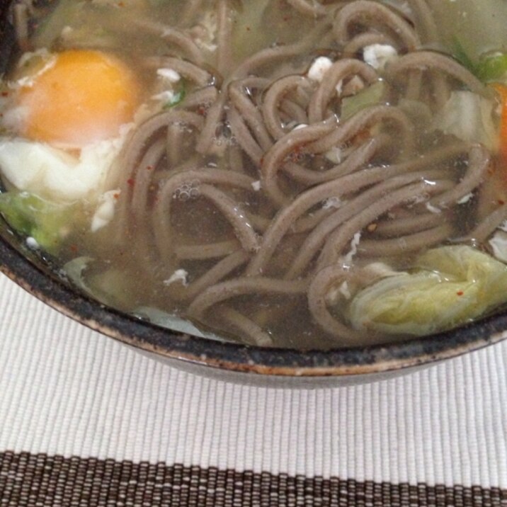 あったかい蕎麦でほっこり(*^^*)☆